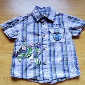Buzz lightyear button up 2t